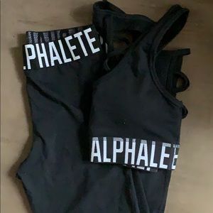 Black alphalete cross set! Size S